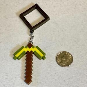 Minecraft Keychain Gold Pickaxe Collectible Toy Figure